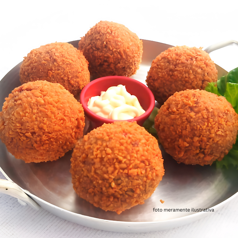 Bolinho de Carne Seca Recheado